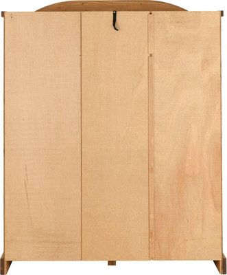 Corona 3 Door Wardrobe Distressed Waxed Pine