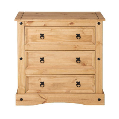 Corona 4 Drawer Chest of Drawers 2+2 Chest Mexican Solid Pine
