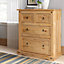 Corona 4 Drawer Chest of Drawers 2 + 2 Solid Mexican Pine