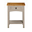 Corona Console Table Grey 1 Drawer Mexican Solid Pine Hall End