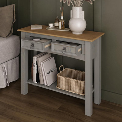 Mexican pine deals hall table