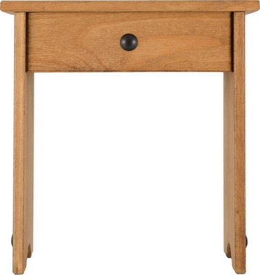 Corona Dressing Table Stool in Distressed Wax Pine