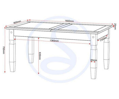 Corona Extending Dining Table in Distressed Waxed Pine Finish
