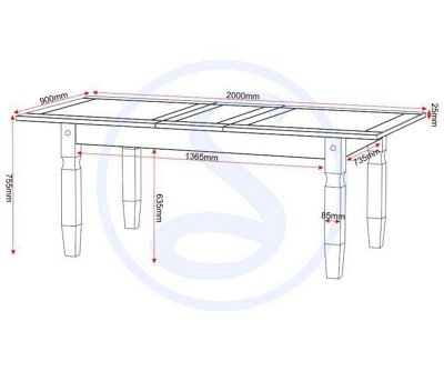Corona Extending Dining Table in Distressed Waxed Pine Finish