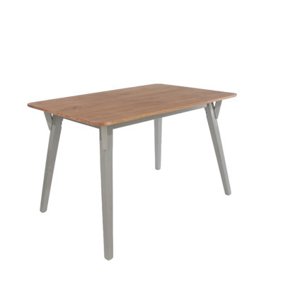 Corona Grey Solid Pine 140cm Rectangular Table & 2 Bench Set