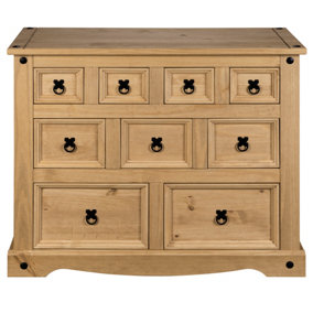 Corona Merchant 9 Drawer Chest of Drawers Sideboard Mexican Solid Pine