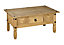 Corona Pine Coffee Table 1 Drawer Solid Wood Occasional Table