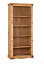 Corona Tall Bookcase in Distressed Waxed Pine