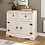 Corona White Sideboard 2 Door 2 Drawer Mexican Solid Pine Wood