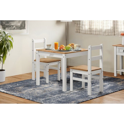Corona White Wax Rio Dining Set