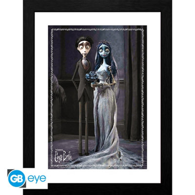 Corpse Bride Emily & Victor 30 x 40cm Framed Collector Print