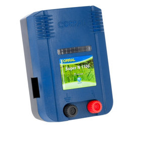 Corral N 1100 Electric Fence Energiser (UK Plug) Blue/Red (One Size)