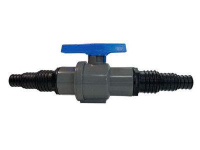 corrugated flexible pond pipe heavy duty flow control valve /tap fits 19mm,25mm and 32mm pipe