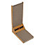 Corrugated L shaped Cat Scratcher Kitten Cardboard Scratching with Toys