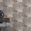 Corrugated Metal Effect Wallpaper Rasch Industrial Rustic Grey Textured