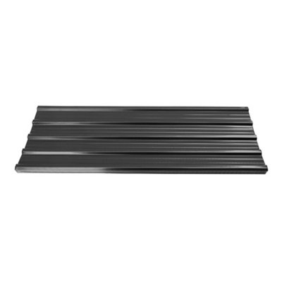 Corrugated Roofing Sheet Black Corrugated Panel Pack of 12 L 115 cm x W 45 cm x T 0.27 mm - 5