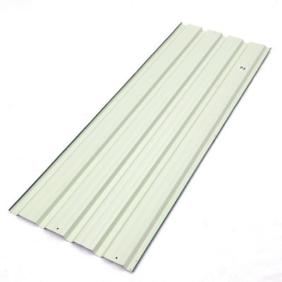 Corrugated Roofing Sheet Dark Green Corrugated Panel Pack of 12 L 129 cm x W 45 cm x T 0.27 mm