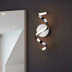 Corsal Modern LED Chrome Wall Light