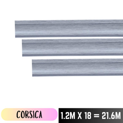 Corsica Laminate Beading Scotia Edge Trim Grey - 1.2M x 18 Total 21.6 Meters