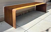 corten steel bench , garden bench , steel bench , indoor bench