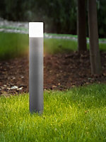 CORTEZ - CGC Dark Grey Tall Outdoor Garden Post Pathway Light