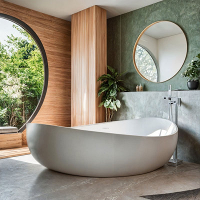 Coruna Freestanding Stone Bath 1800mm