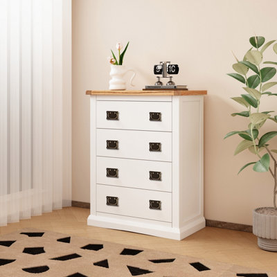 Cosenza 4 Drawer Chest of Drawers Bras Drop Handle