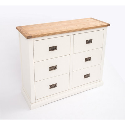 Cosenza 6 Drawer Chest of Drawers Bras Drop Handle
