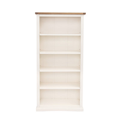 Cosenza Off White Bookcase 180x90x30cm