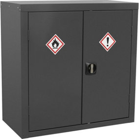 CoSHH Substance Cabinet - 900 x 460 x 900mm - Two Doors - 2-Point Key Lock