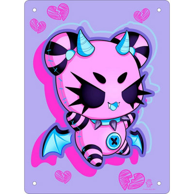 Cosmic Boop Tin Mini Bitter Cutie Plaque Light Purple/Pink
