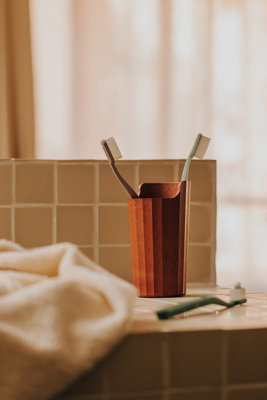 Cosmic Free Standing Toothbrush Holder Sand Natur Avenir - 4