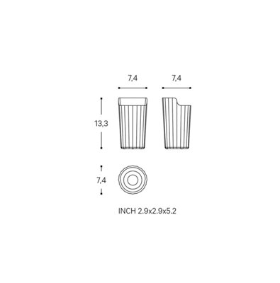 Cosmic Free Standing Toothbrush Holder Sand Natur Avenir - 6