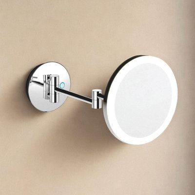COSMIC Magnifying Mirror, Wall Mounted, X5, Adjustable LED light ...