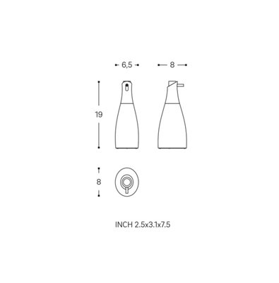 Cosmic Soap Dispenser Matte White Saku (300ML) - 6