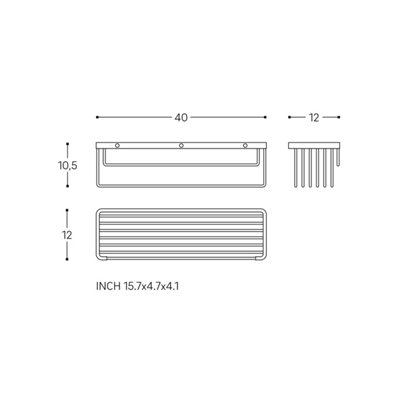 Cosmic Soap Wire Basket Chrome Architect - 3