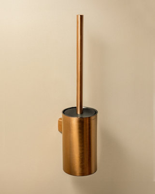 Cosmic Toilet Brush Brushed Copper PVD Architect Sp