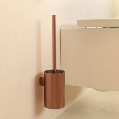 Cosmic Toilet Brush Brushed Copper PVD Architect Sp