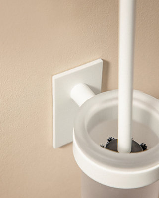 Cosmic Toilet Brush Matte White Stick