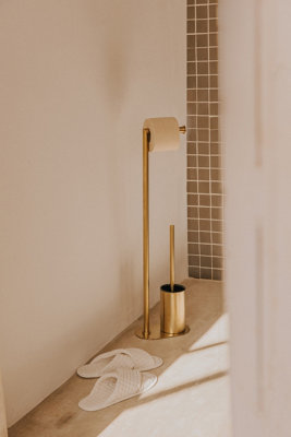 Cosmic Toilet Brush/Paper Holder Matte White Architect Sp - 5