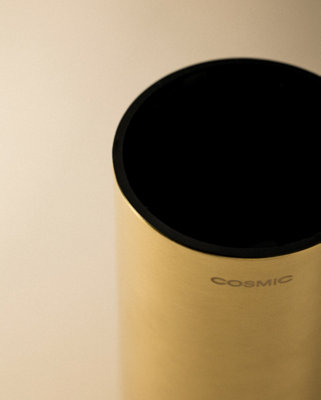 COSMIC Toothbrush holder 6,5cm, Freestanding,  Gold, Anti-corrosion, Architect S+ Collection