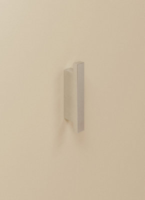 Cosmic Towel hook, Silver Gloss, Wall-mounted, 3 cm. Collection THE GRID