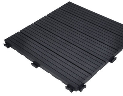 Cosmo 10 Pack Garden Composite Interlocking Decking Tiles Recycled Material 30 x 30cm