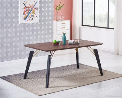 Cosmo LUX Dining Table Single, Walnut