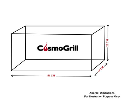 CosmoGrill 2 Burner Compact Gas Stainless Steel BBQ Ideal For Tables Grills Terraces Camping with Heavy Duty Cover - 7