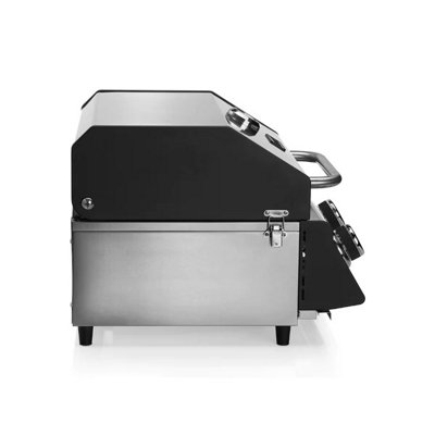 CosmoGrill 2 Burner Compact Gas Stainless Steel BBQ Ideal For Tables Grills Terraces Camping - 3