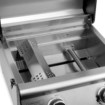 CosmoGrill 2 Burner Compact Gas Stainless Steel BBQ Ideal For Tables Grills Terraces Camping - 4