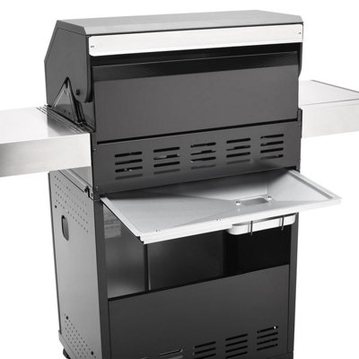CosmoGrill 3+1 Premium Black Gas Barbecue with Weatherproof Cover & Ceramic Sear Burner (ORDER BY 4 PM FOR FREE NEXT DAY DELIVERY) - 7