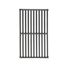 CosmoGrill Cast Iron Grates Griddles Platinum Stainless Steel & Premium Black BBQ (18 CM, Cast IronGrate) - FREE NEXT-DAY DELIVERY