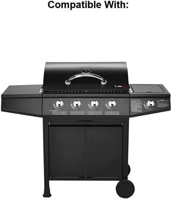CosmoGrill Cast Iron Griddle Grate for Original 4+1 Gas Barbecues 32cm(L) x 30cm(W)
